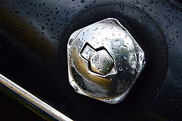 黑,汽車,舊