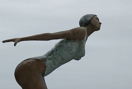 雕塑,女子,數(shù)字