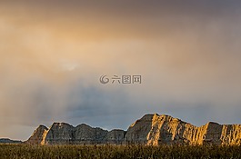 荒蕪之地,巖層,南達(dá)科他州