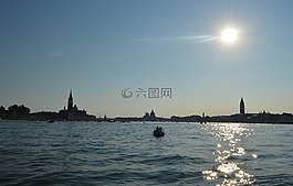 海,威尼斯,島