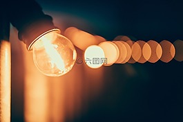 光,燈泡,電力