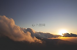 cloudscape的,云,太陽(yáng)