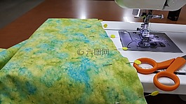 縫紉,織物,固定