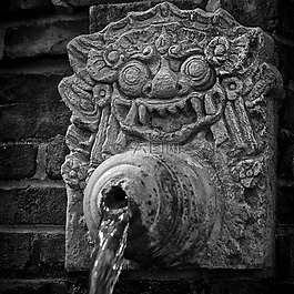 水,噴泉,濕