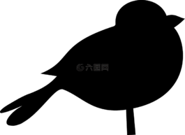 鳥(niǎo),黑,側(cè)影