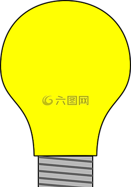 燈泡,黃色,光明
