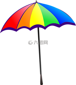 傘,彩虹,多彩