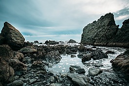 岩,岩层,水
