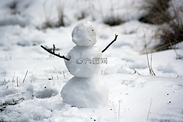 雪人,雪,冬天