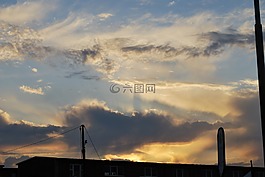 天空,云,盖的天空