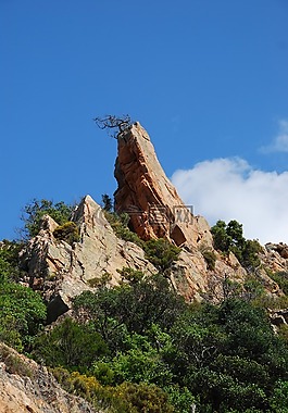 巖,紅色,calanche