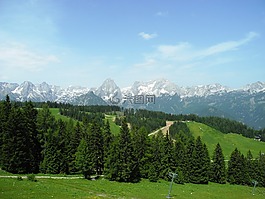 全景,徒步旅行,山