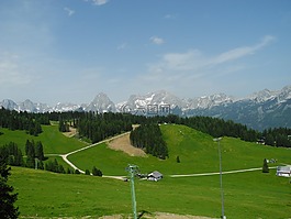 全景,徒步旅行,山