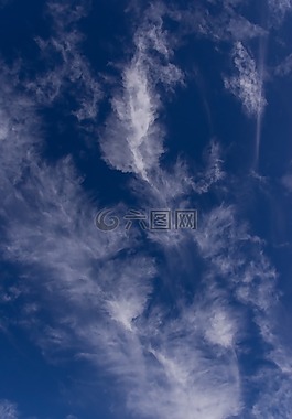 天空,云,藍色