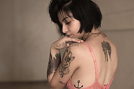 女子,紋身,女性