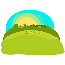 日出,日落,自然