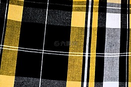 方格布,黃色,黑