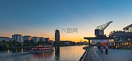 法蘭克福,主要,日落