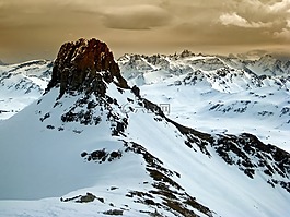 瑞士,景觀,山