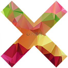 x,多邊形,抽象