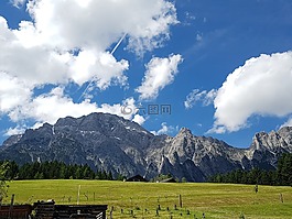 山,高山,奧地利