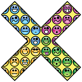 x,表情,圖釋