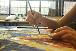 巖彩,肌理,繪畫