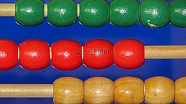 珠算,顏色,玩具