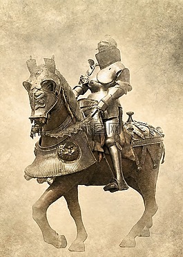 裝甲部隊,騎士,馬