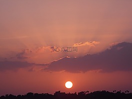 查看,太陽,戶外