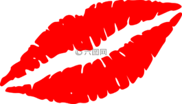 嘴唇,吻,紅色