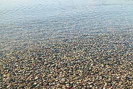鵝卵石,水,海灘