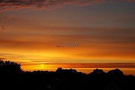 太陽,日出,天空