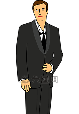 商人,專業(yè),西裝和領(lǐng)帶