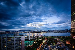漢城,汝矣島,天空