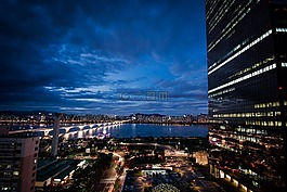 漢城,城市,摩天樓
