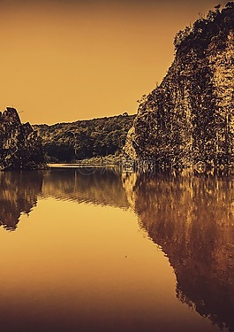 湖,巖,景觀