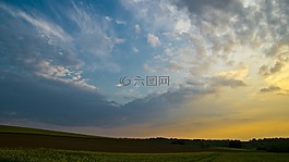 天空,云,傍晚的天空