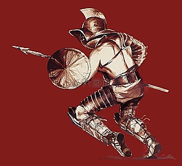 斗士,oplomachus,安東寧 · 福爾
