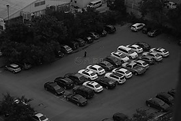 汽車,白,黑