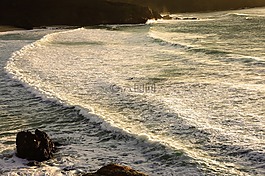 海灘,水,海洋