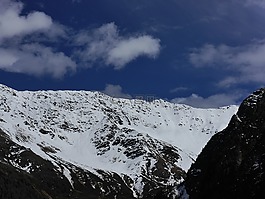 山,雪,藍(lán)色