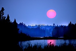 日落,暮光之城,天空