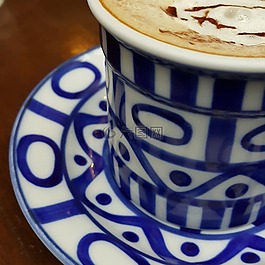 咖啡,杯,熱