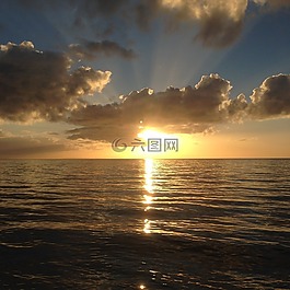 海洋,平靜,和平