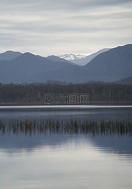 湖,山,自然