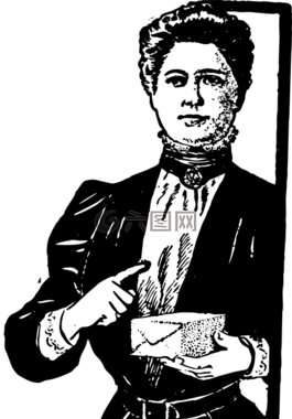 古插图,酿酒,指向的女人
