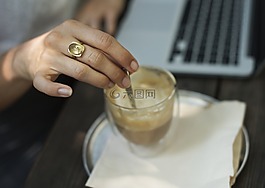 打破,咖啡廳,寒意