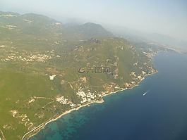 科孚島,空氣,從空中