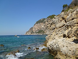 海灘,海,巖